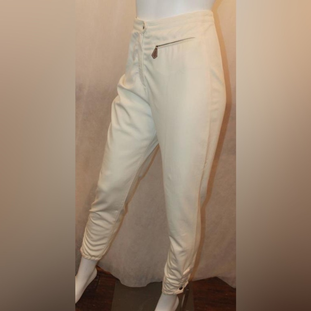 Hermes Vintage Ivory High Waisted Riding Pants - 40 - circa 1990's - excellent